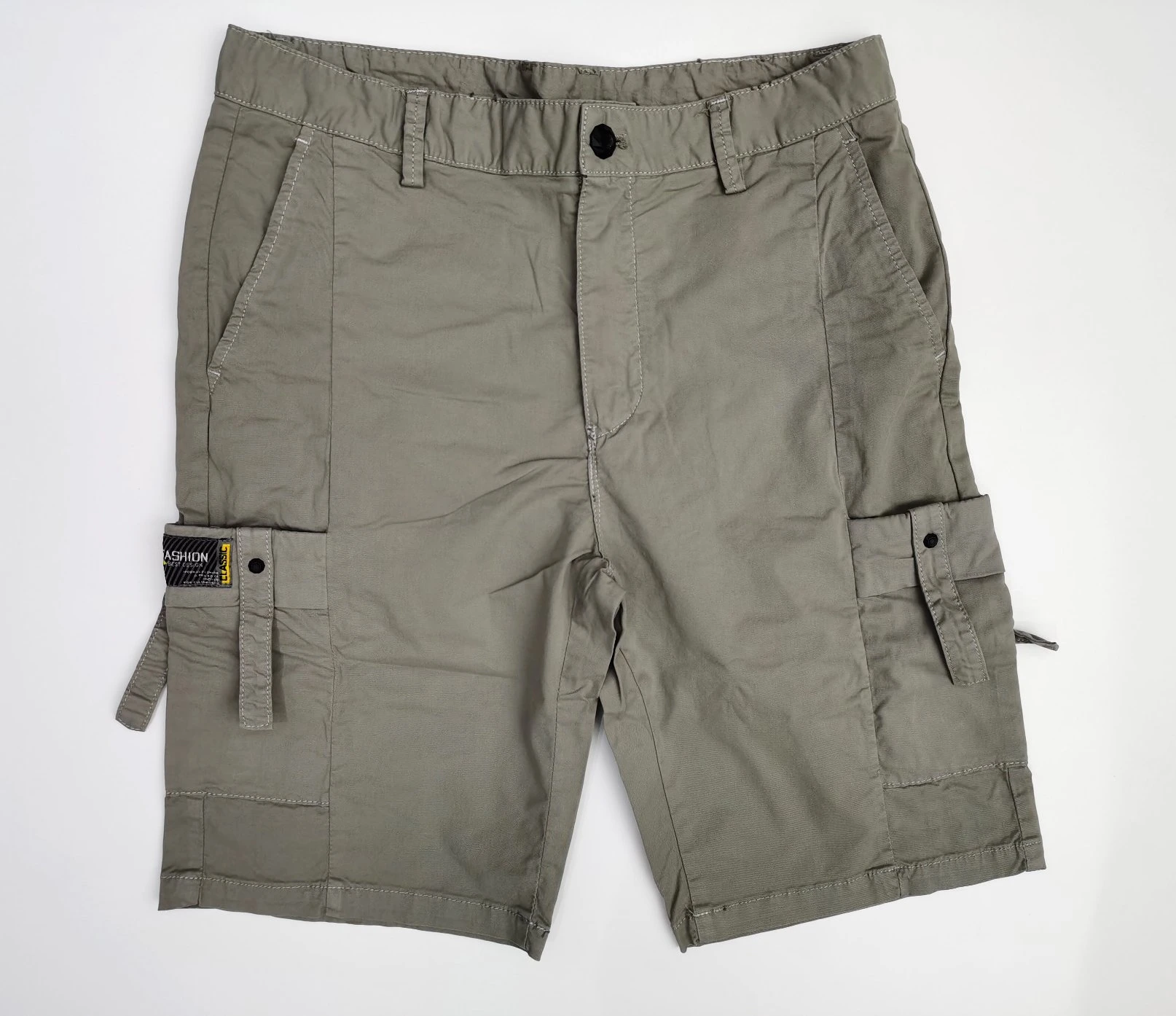 Men Prime S Summer Spandex Cotton Cargo Shorts Bermuda With Active Pigment Garment Dyed