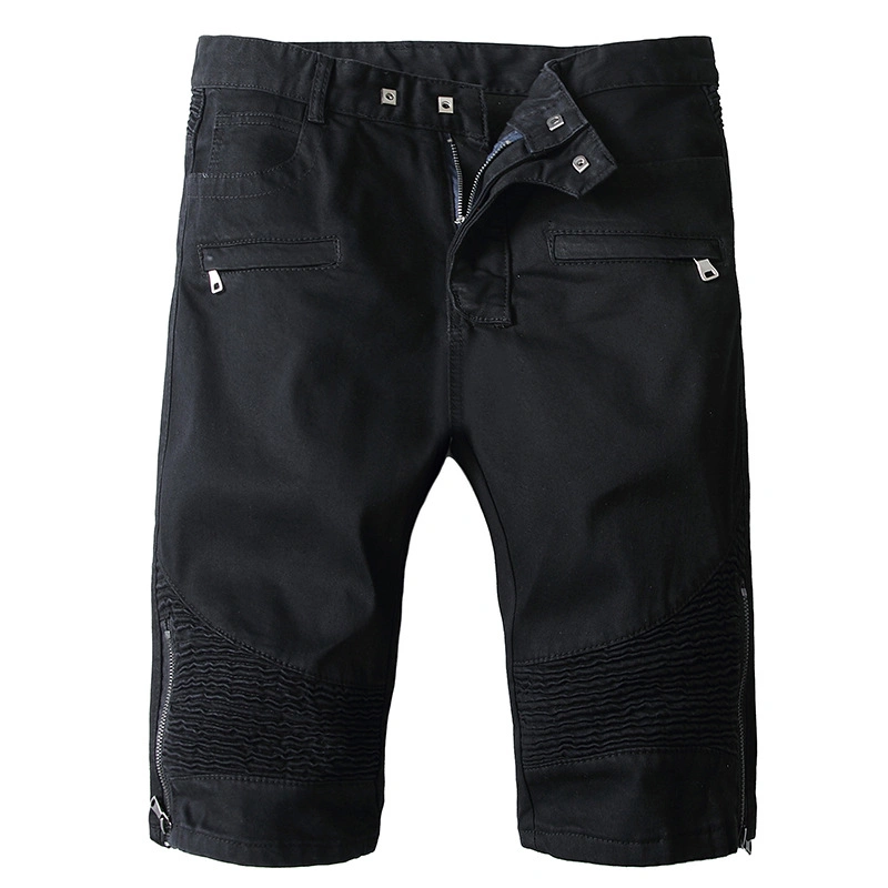Trendy New Design Mens Black Denim Shorts Casual Short Jeans